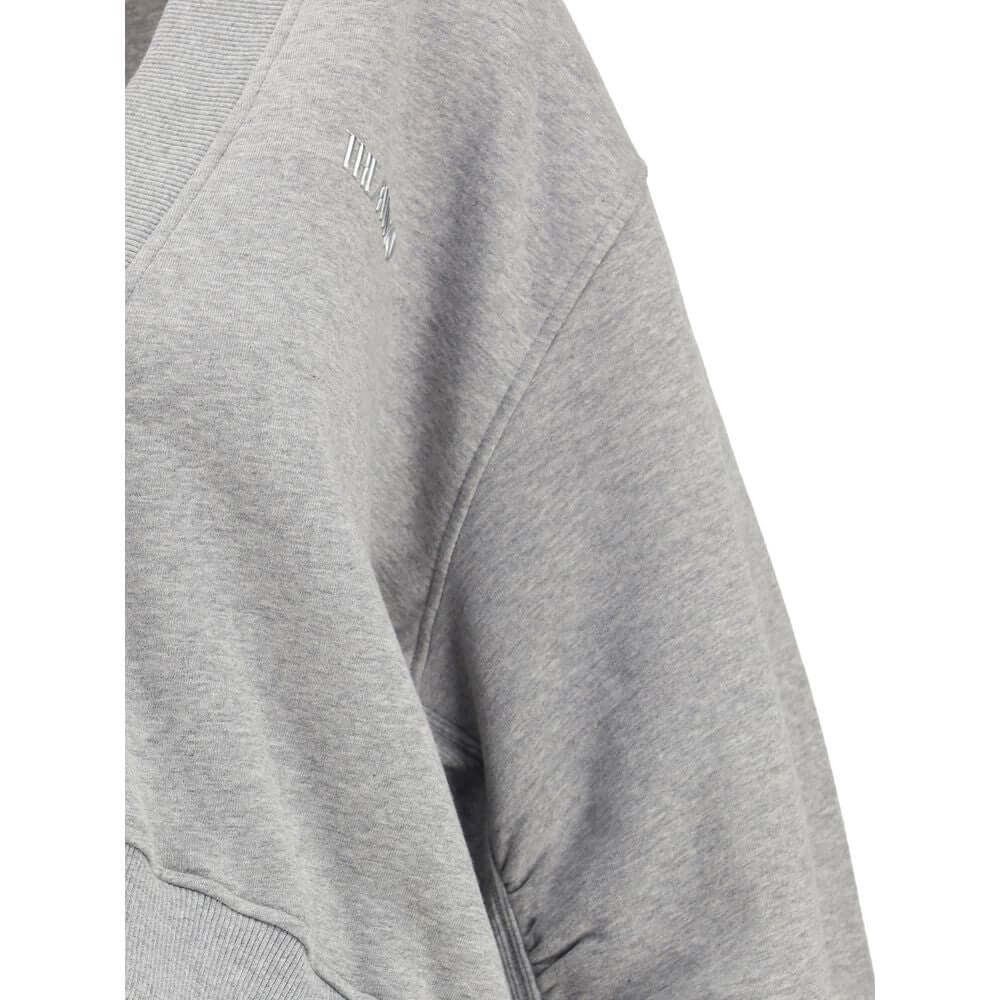 The Attico Gray Cotton Sweatshirt