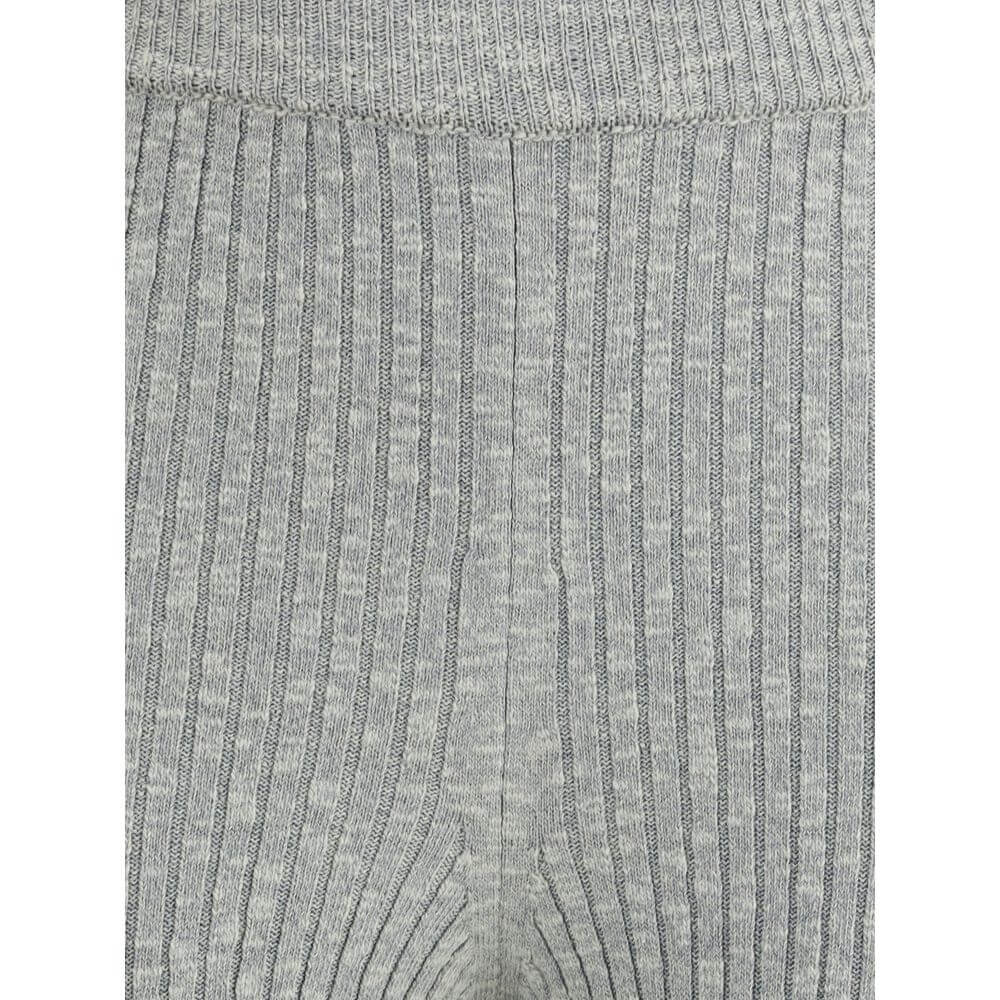 Magda Butrym Gray Linen Leggings
