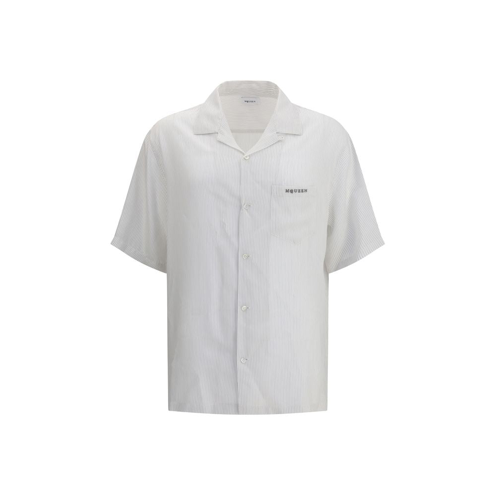 Alexander McQueen White Viscose Pattern Shirt