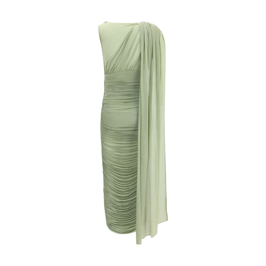 Magda Butrym Draped midi Dress MA-188725GREEN-IT36 | XS