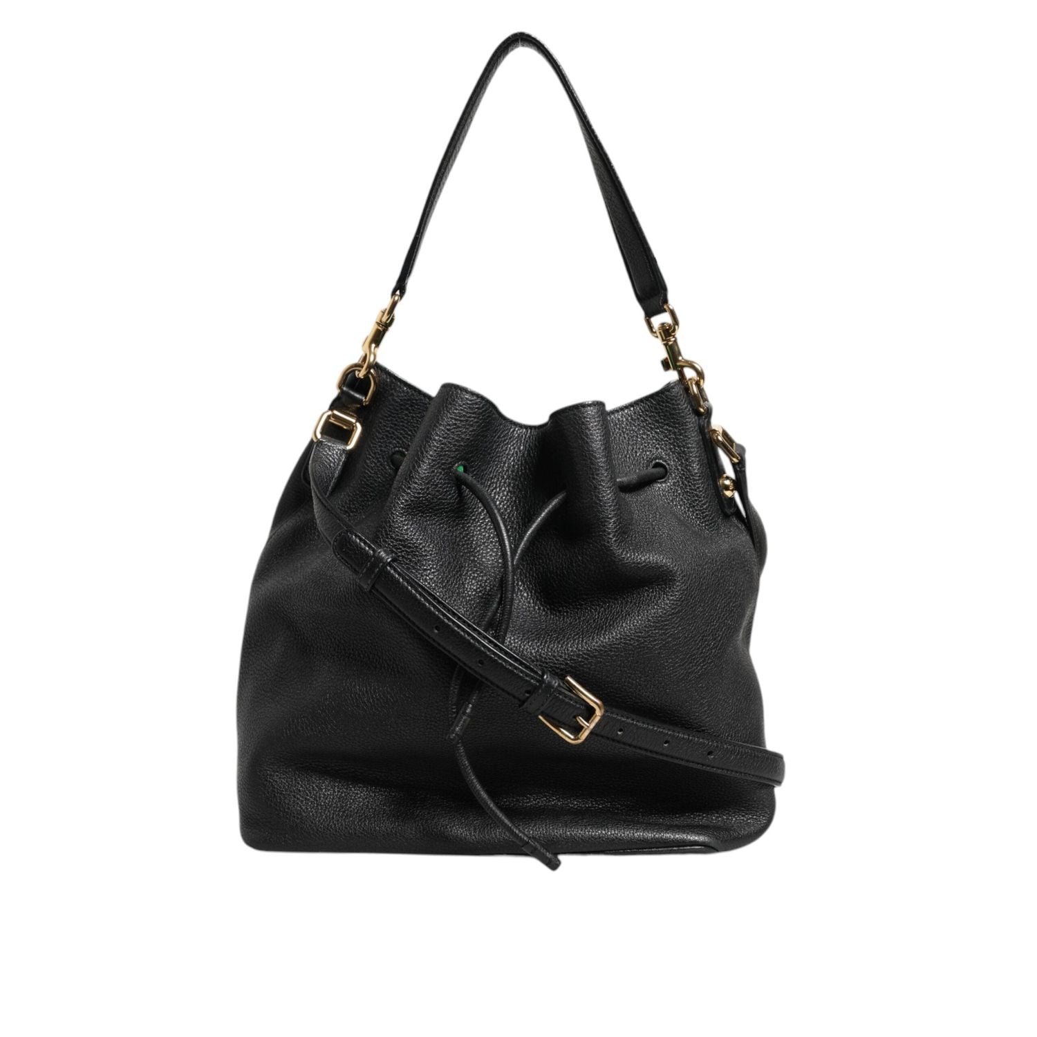 Front view with bag zipped and handles upright.