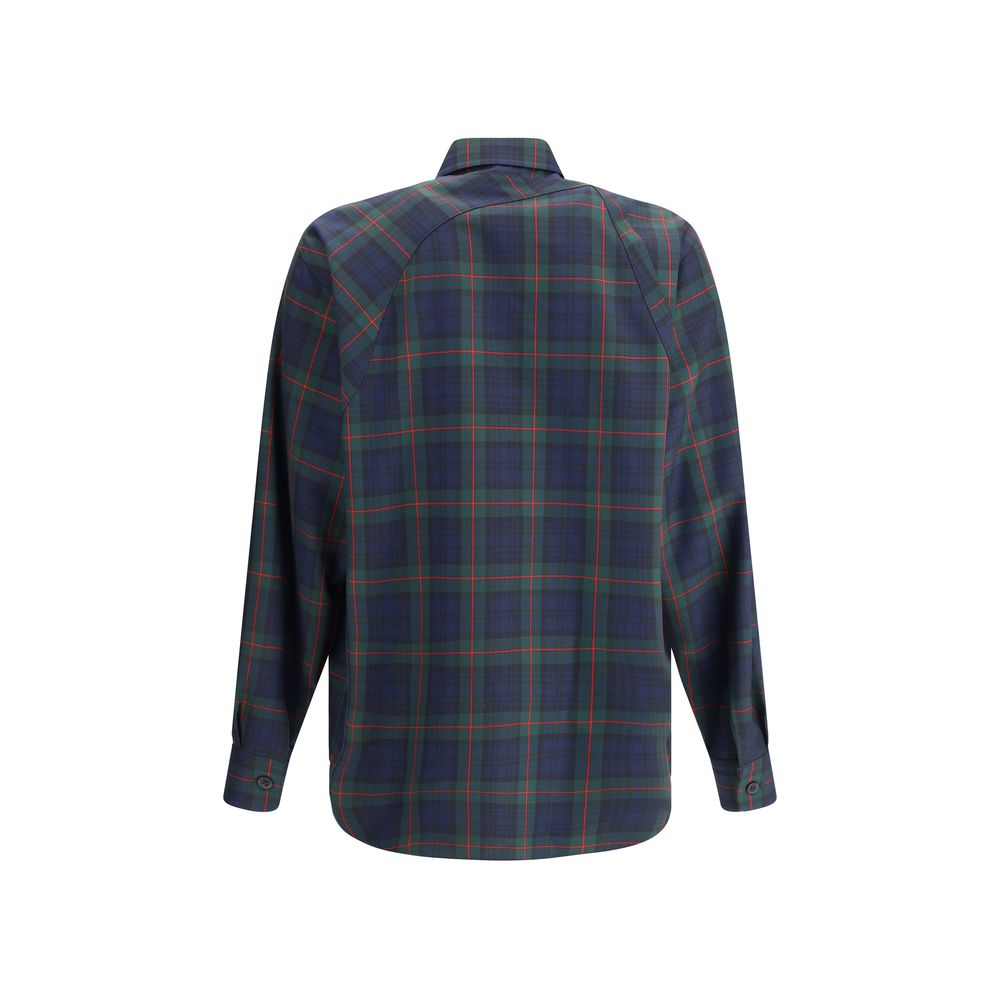 Alexander McQueen Green Polyester Pattern Shirt