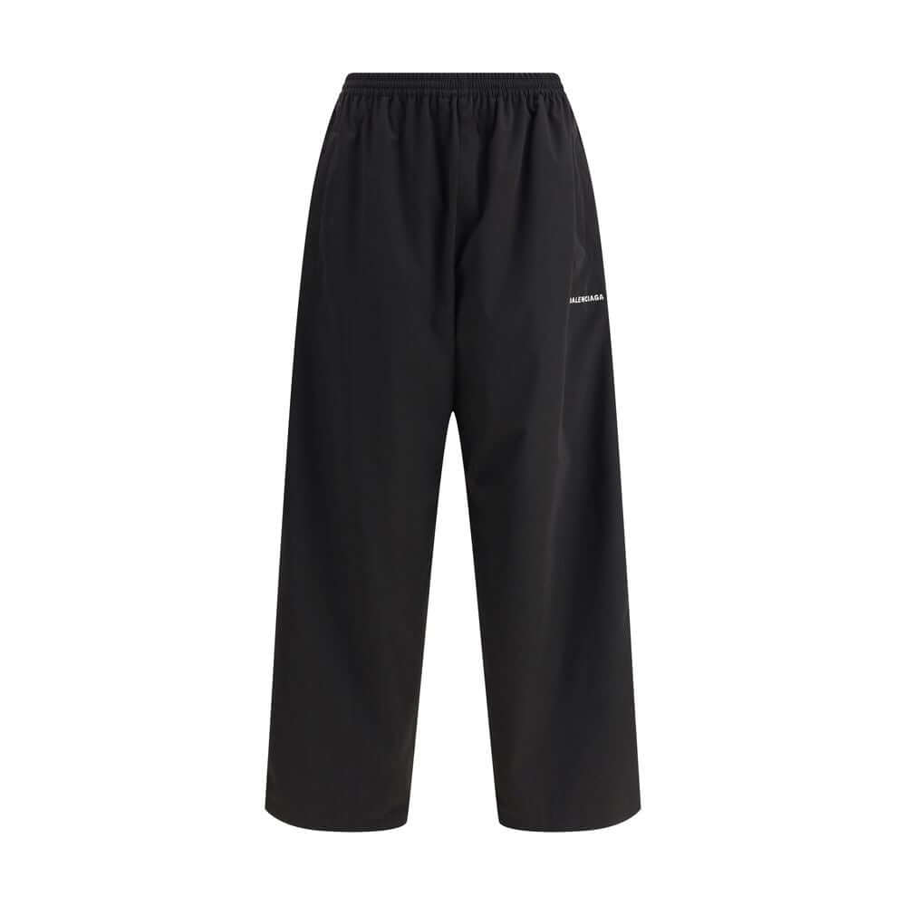 Balenciaga Black Polyester Casual Pants
