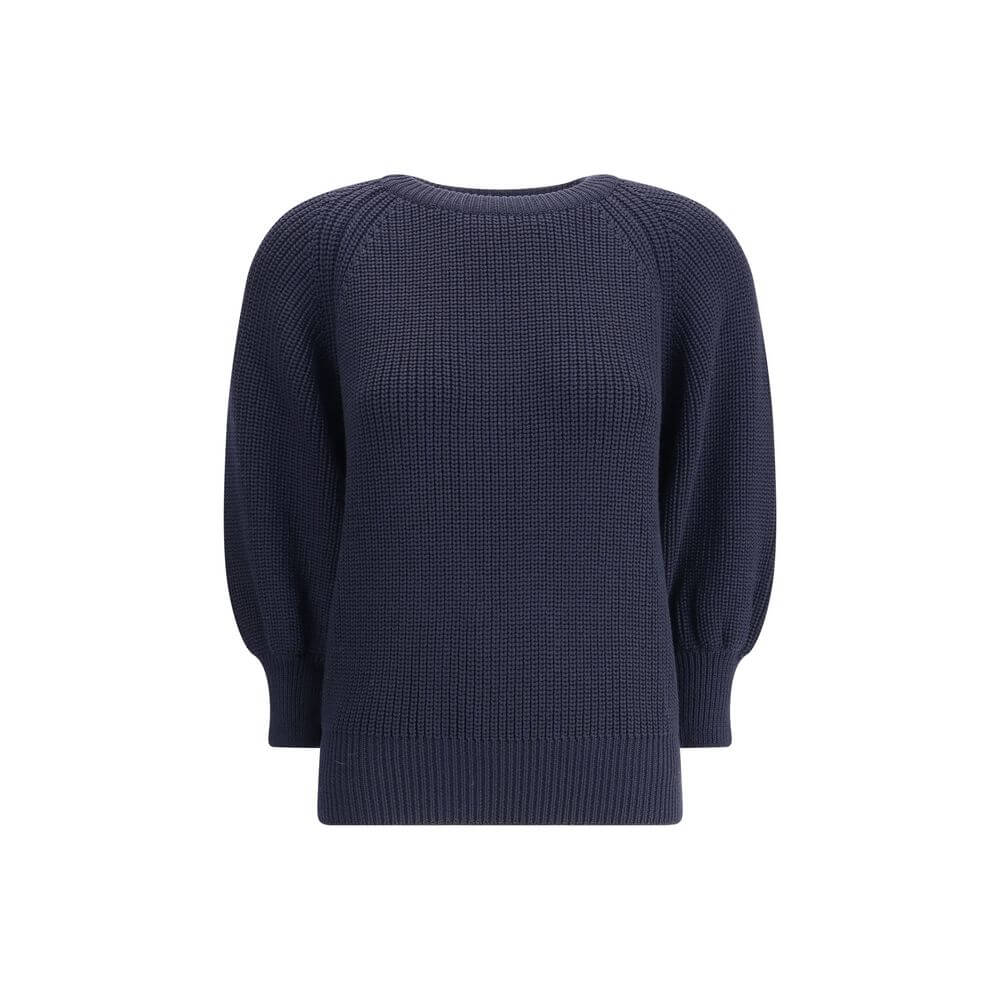 Ella Blue Merino Wool Sweater