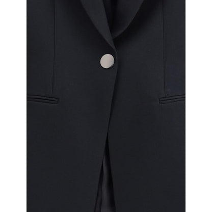 Giorgio Armani Black Polyester Blazer