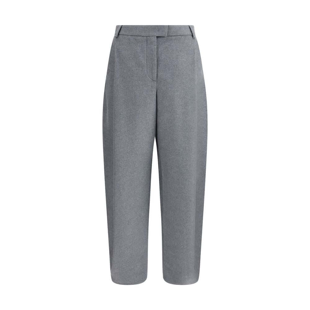 Giorgio Armani Gray Silk Casual Pants