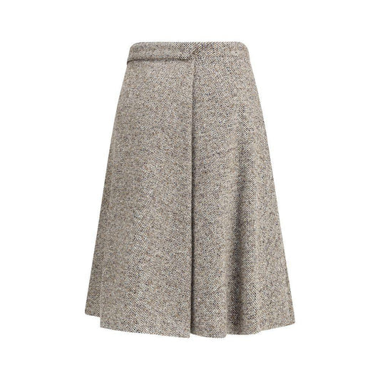 Brunello Cucinelli Virgin wool midi Skirt BR-MG530G3906C6286-IT42 | L