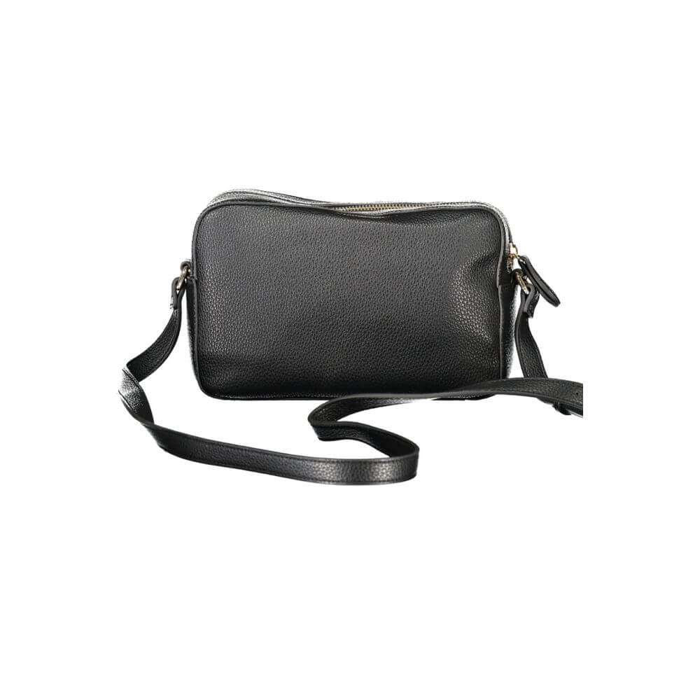 Twinset Black Polyethylene Women Handbag with adjustable strap and zip closure