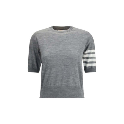 Thom Browne Gray Fleece Wool T-Shirt