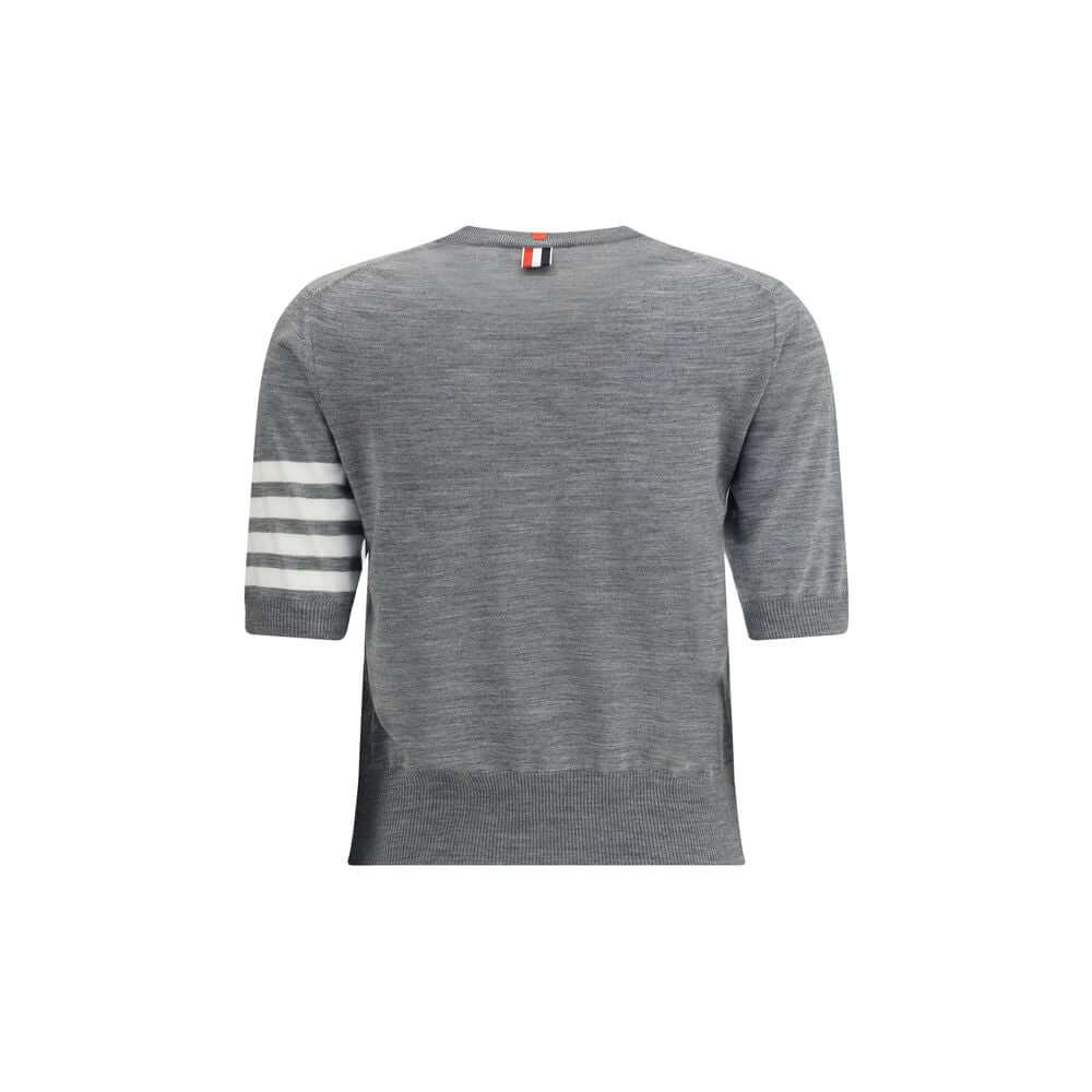 Thom Browne Gray Fleece Wool T-Shirt