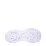 Versace White Leather Athletic Sneakers