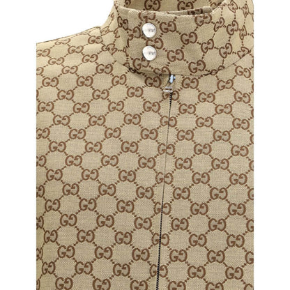 Gucci Beige Cotton Shell Jacket