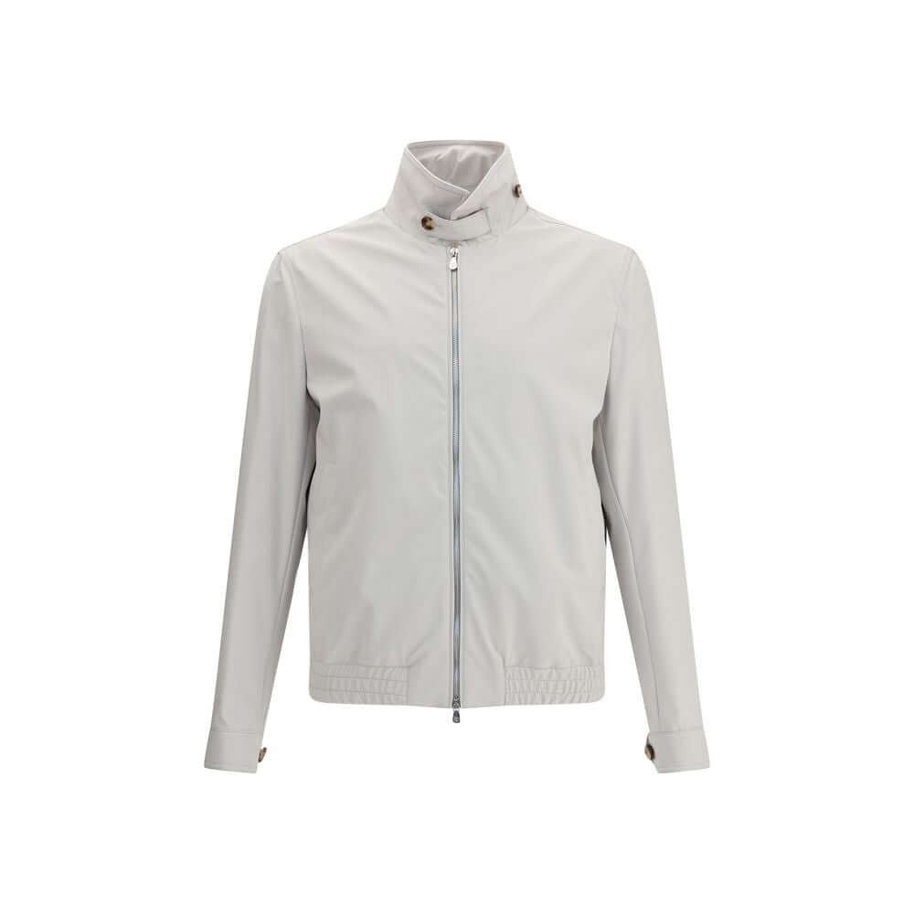 Brunello Cucinelli Gray Polyamide Shell Jacket