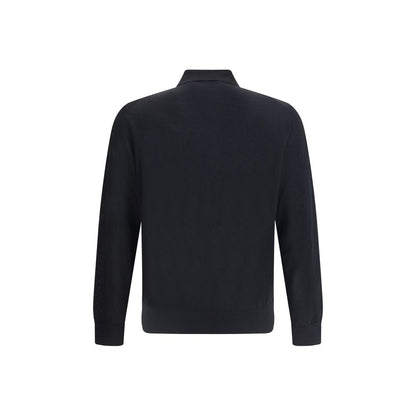 Giorgio Armani Black Fleece Wool Sweatshirt