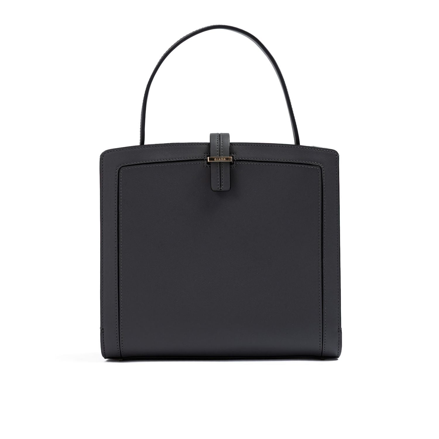 Front view with bag zipped and handles upright.