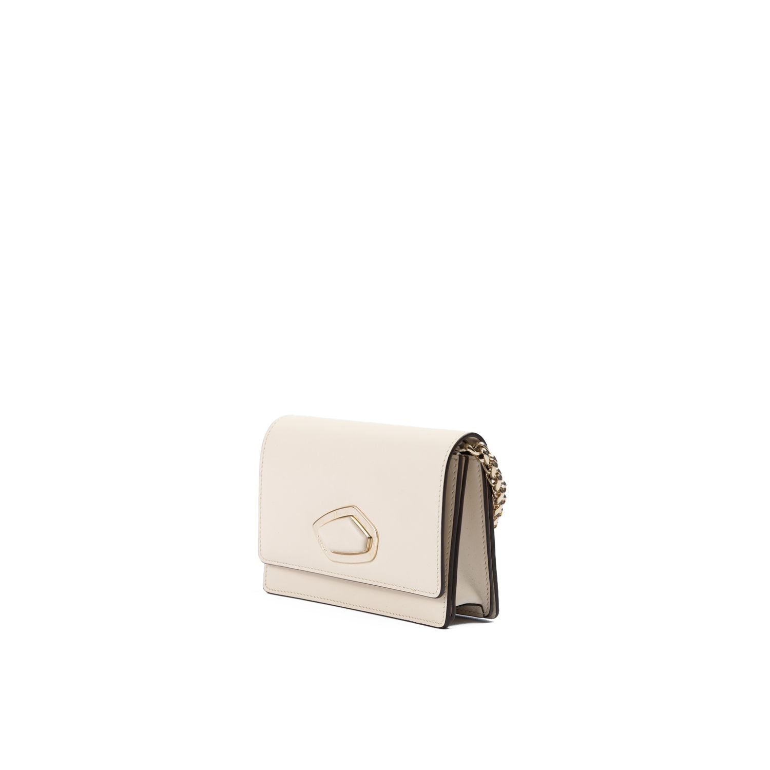Giada Beige Leather Clutch Bag