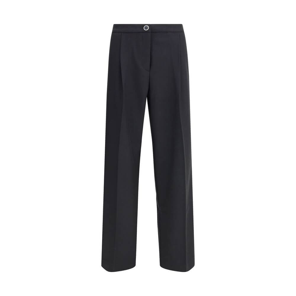 Cruna Black Polyester Casual Pants