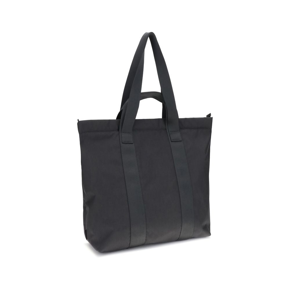 Front view with bag zipped and handles upright.