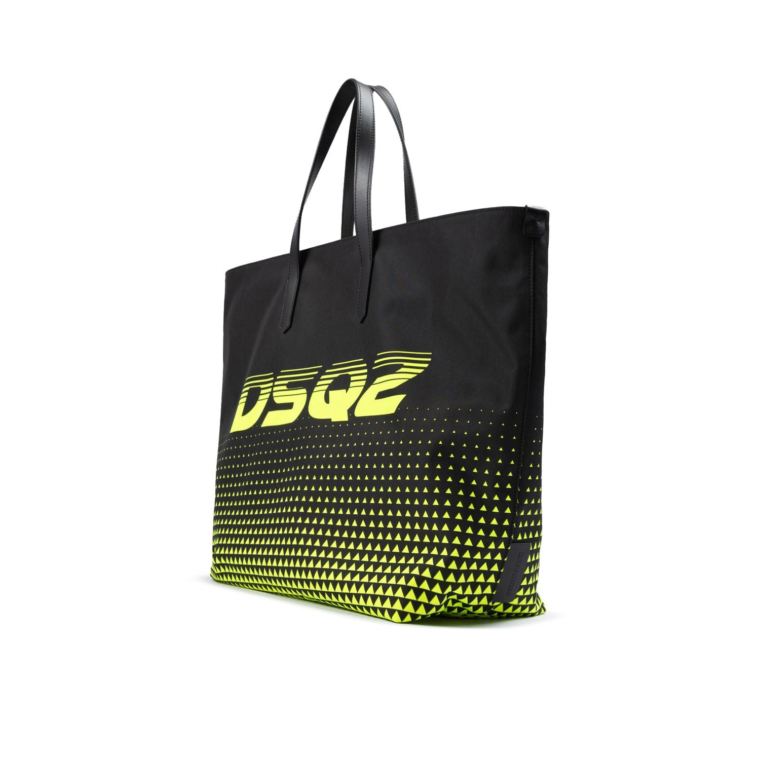 Front view with bag zipped and handles upright.