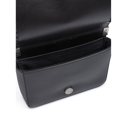 Dsquared² Black Leather Crossbody Bag