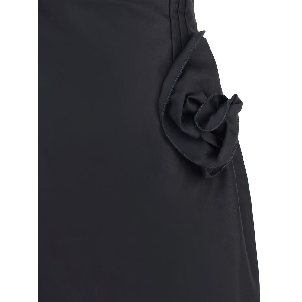Magda Butrym Short Dress with roses MA-127725BLACK-IT38 | S