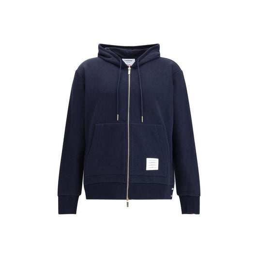 Thom Browne HOODIE ZIP-UP PULLOVER IN CLASSIC LOOPBA TH-MJT153A03377415-2