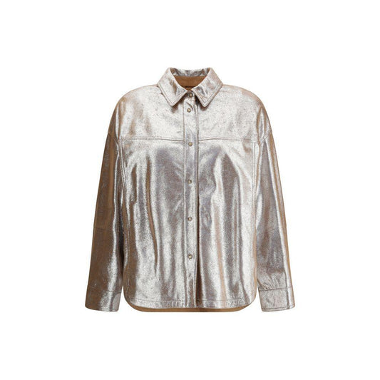 Brunello Cucinelli Oversize leather Shirt BR-MPFOL7867PC9048-IT42 | L