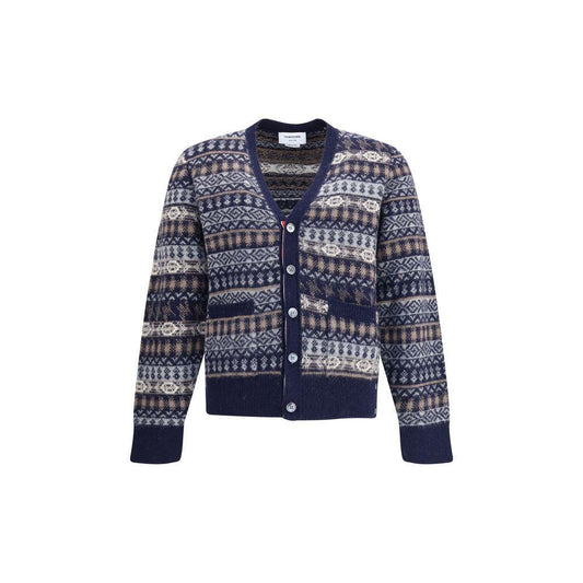 Thom Browne FUN MIX FAIRISLE FLOAT JACQUARD RELAXED TH-MKC598FY1026415-3