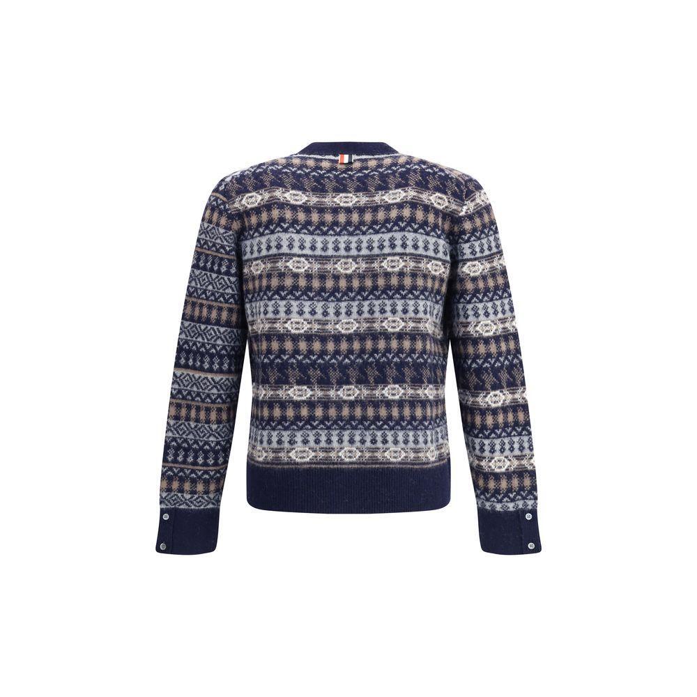 Thom Browne FUN MIX FAIRISLE FLOAT JACQUARD RELAXED TH-MKC598FY1026415-3