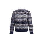 Thom Browne FUN MIX FAIRISLE FLOAT JACQUARD RELAXED TH-MKC598FY1026415-3