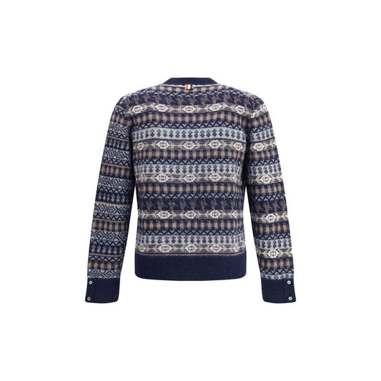 Thom Browne FUN MIX FAIRISLE FLOAT JACQUARD RELAXED TH-MKC598FY1026415-3