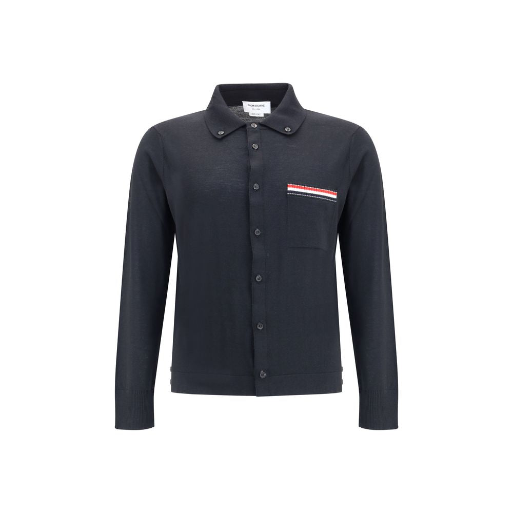 Thom Browne JERSEY STITCH BUTTON DOWN POINT COLLAR L TH-MKL007BY1051001-2