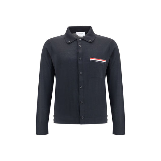 Thom Browne JERSEY STITCH BUTTON DOWN POINT COLLAR L TH-MKL007BY1051001-2