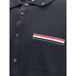 Thom Browne JERSEY STITCH BUTTON DOWN POINT COLLAR L TH-MKL007BY1051001-2