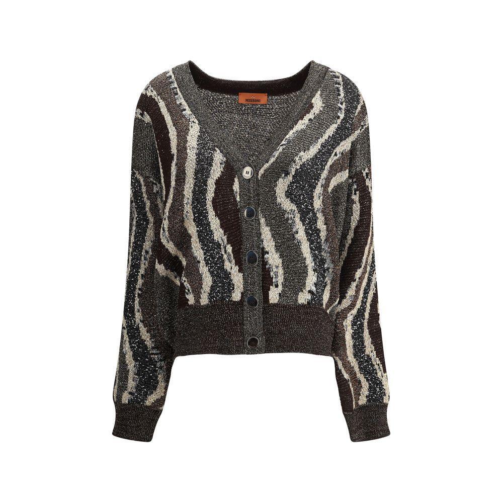 Missoni Wave pattern boxy Cardigan MI-DS25WM0CBK01C8S80E2-IT42 | L