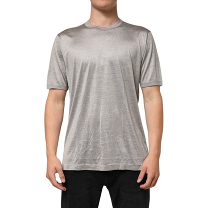 Dolce & Gabbana Beige Hazelnut Cotton Shortsleeve Shirt T-shirt