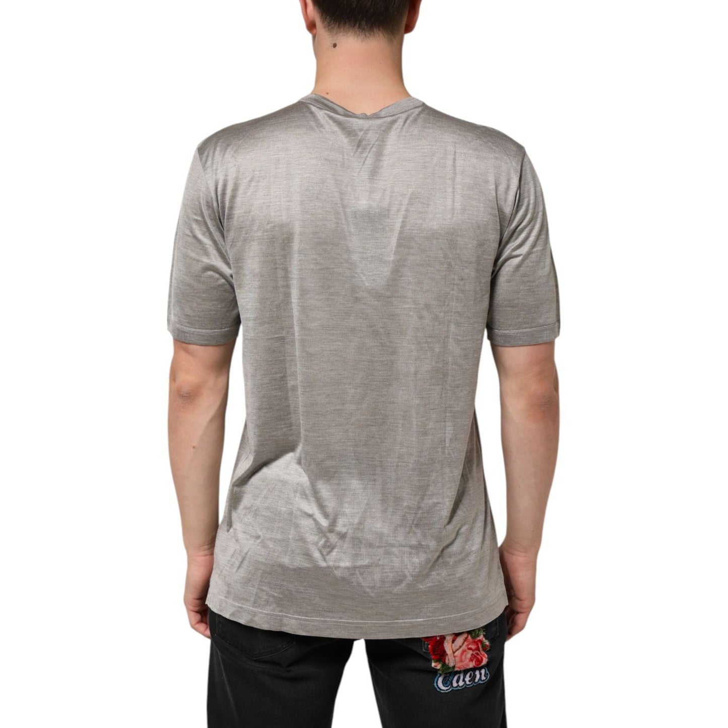 Dolce & Gabbana Beige Hazelnut Cotton Shortsleeve Shirt T-shirt