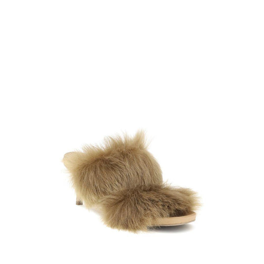 Pedro García Fur-trimmed mules Sandals PE-CISSY01002-EU36/US6
