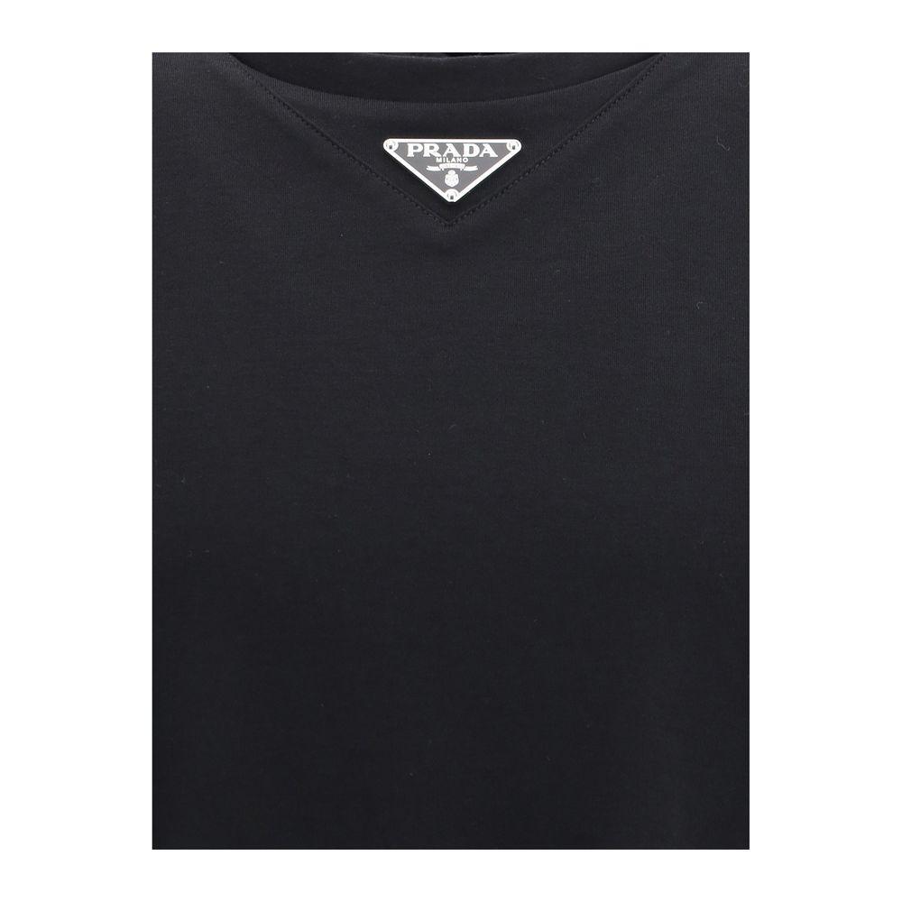 Prada T-Shirt with triangular plaque PR-UJN861S232240F0002-S
