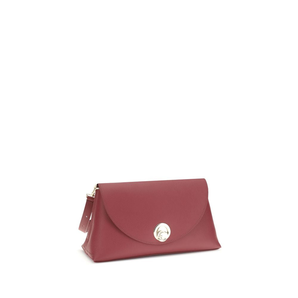 Coccinelle Red Calf Leather Bos Taurus Shoulder Bag