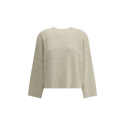 Brunello Cucinelli White Cashmere Cashmere Sweater