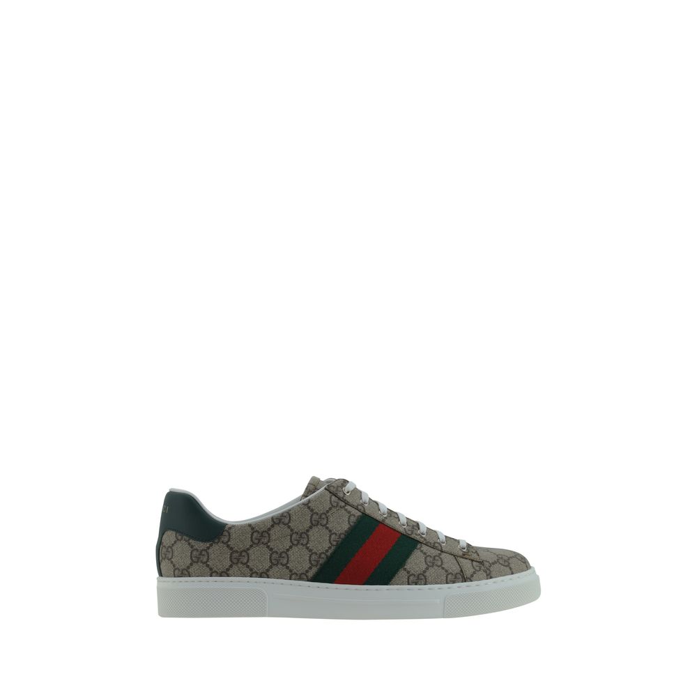Gucci Beige Rubber Low Top Sneakers