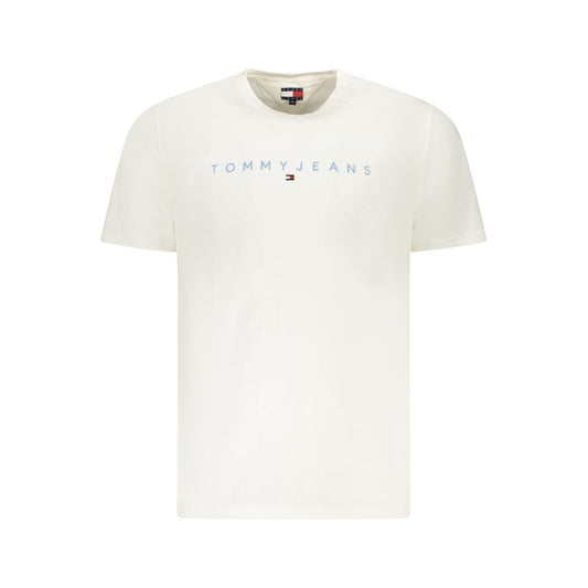 Tommy Hilfiger White Cotton Men T-Shirt TO-39476-S