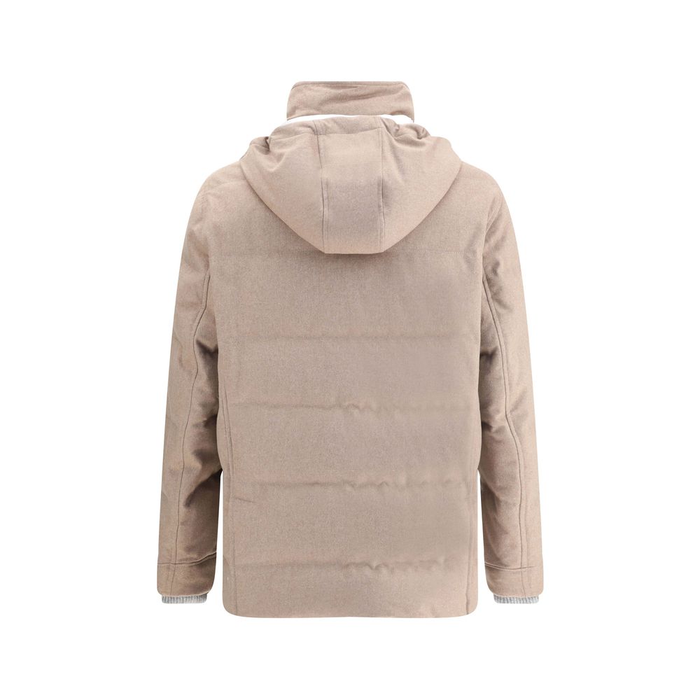 Brunello Cucinelli Beige Cashmere Coat