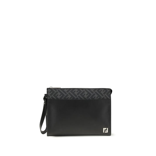 Fendi Leather FF canvas Pouch FE7VA491AJF0F0GXNBB