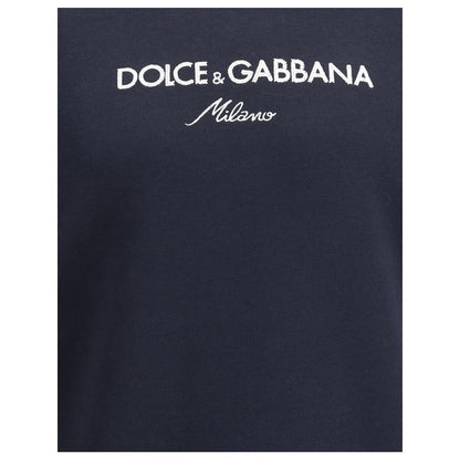 Dolce & Gabbana Blue Cotton Sweatshirt