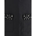 Self-Portrait Taffeta embellished trim short Dress SE-AW25061SBBLACK-10