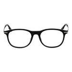 Ermenegildo Zegna Black Men Glasses Frame, full-rim plastic panto design, stylish eyewear for men.