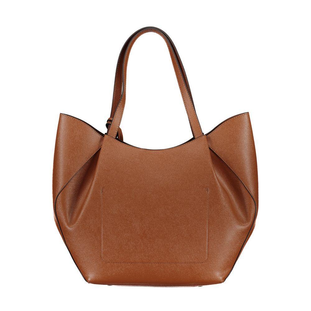 Front view with bag zipped and handles upright.