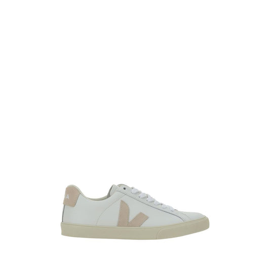 Veja White Calf Leather Bos Taurus Sneakers